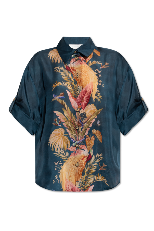Shirt with colorful print od Zimmermann