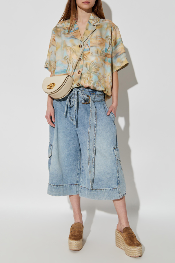 Zimmermann Camisa oversize con estampado