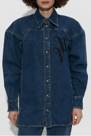 Vivienne Westwood Jeansowa koszula z logo