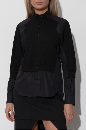 Comme des Garçons Noir Kei Ninomiya Shirt with Cardigan Motif