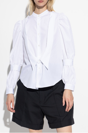 Comme des Garçons Noir Kei Ninomiya Blouse with puff sleeves