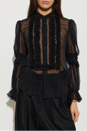 Comme des Garçons Noir Kei Ninomiya Transparent shirt
