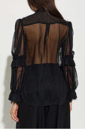 Comme des Garçons Noir Kei Ninomiya Transparent shirt