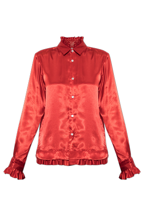 Bluse mit Rüschen