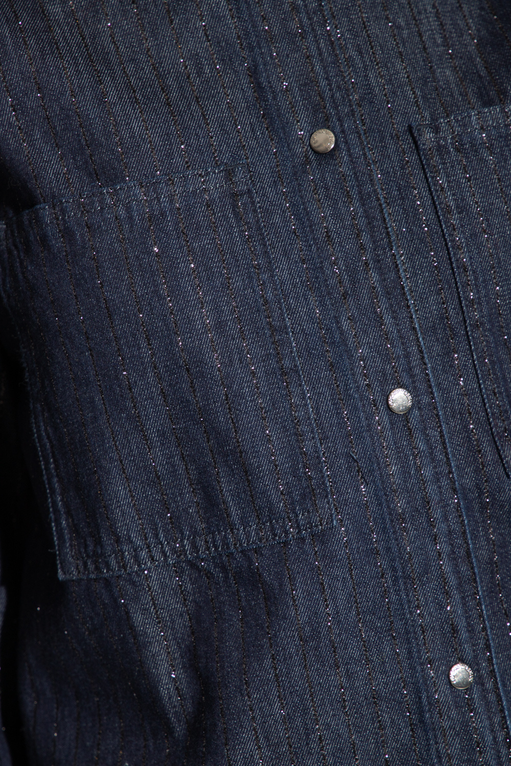 Emporio Armani Denim shirt with lurex threads | Women's Clothing | Vitkac
