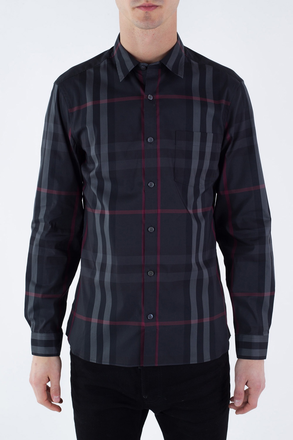 Black Checked shirt Burberry - Vitkac Italy