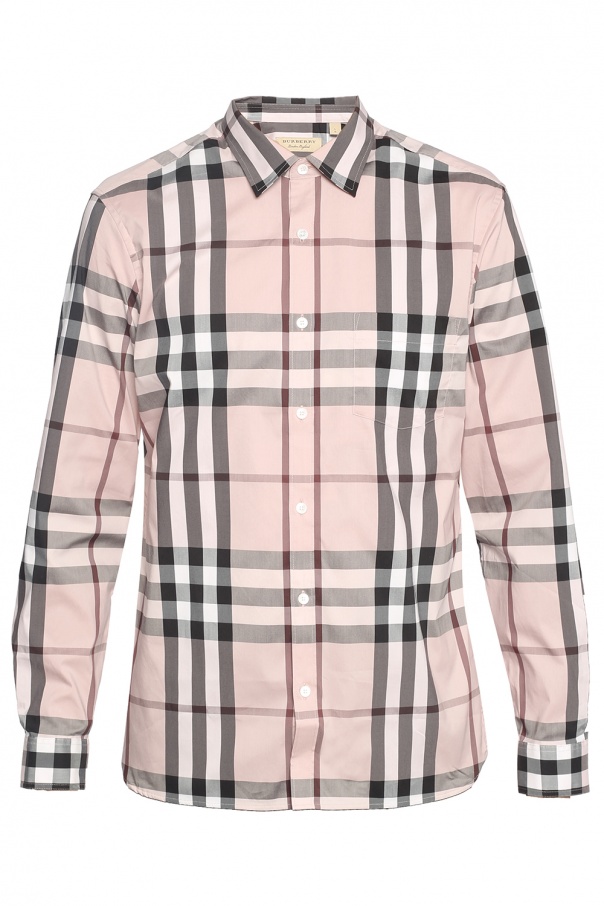 Pink Checked shirt Burberry - Vitkac Sweden