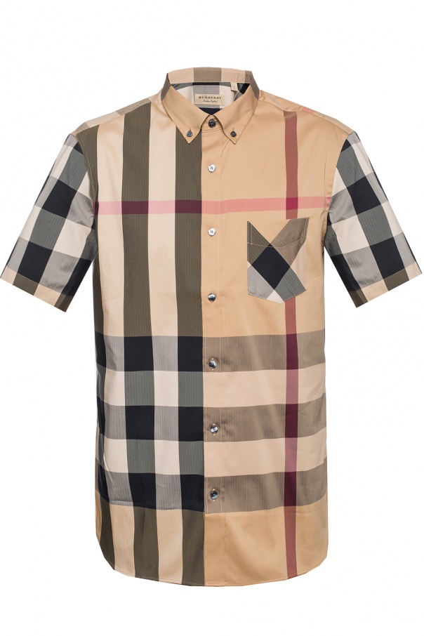 checkered burberry shirt