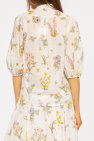 Zimmermann shirt slogan with floral pattern