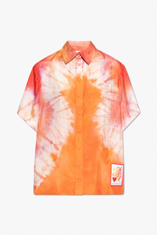 Zimmermann Übergroßes Vintage-T-Shirt mit Tie-Dye-Druck
