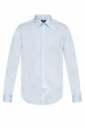 Emporio pebbled-effect armani Cotton shirt