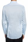 Emporio pebbled-effect armani Cotton shirt