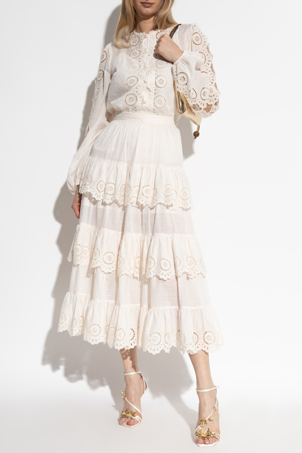 Zimmermann Shirt with decorative embroidery