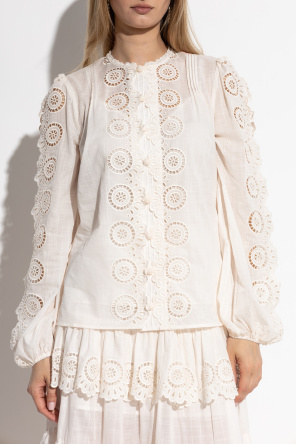 Zimmermann Shirt with decorative embroidery