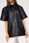 Birgitte Herskind ‘Kaleed’ short-sleeved leather Jeanerica shirt