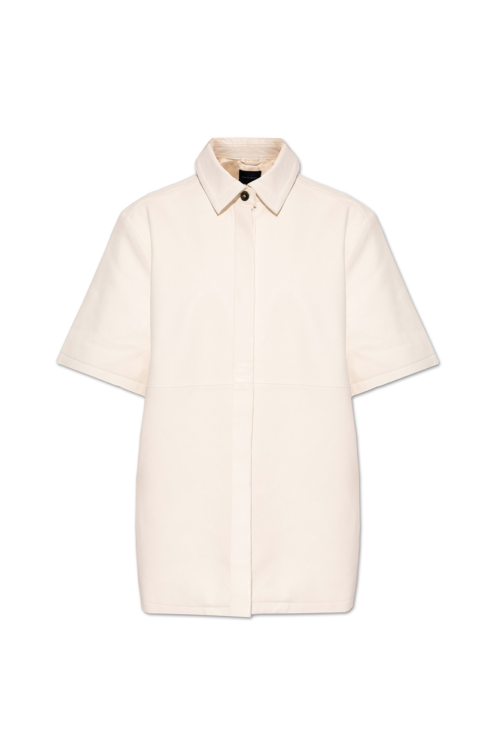 Birgitte Herskind ‘Kaleed’ short-sleeved leather shirt