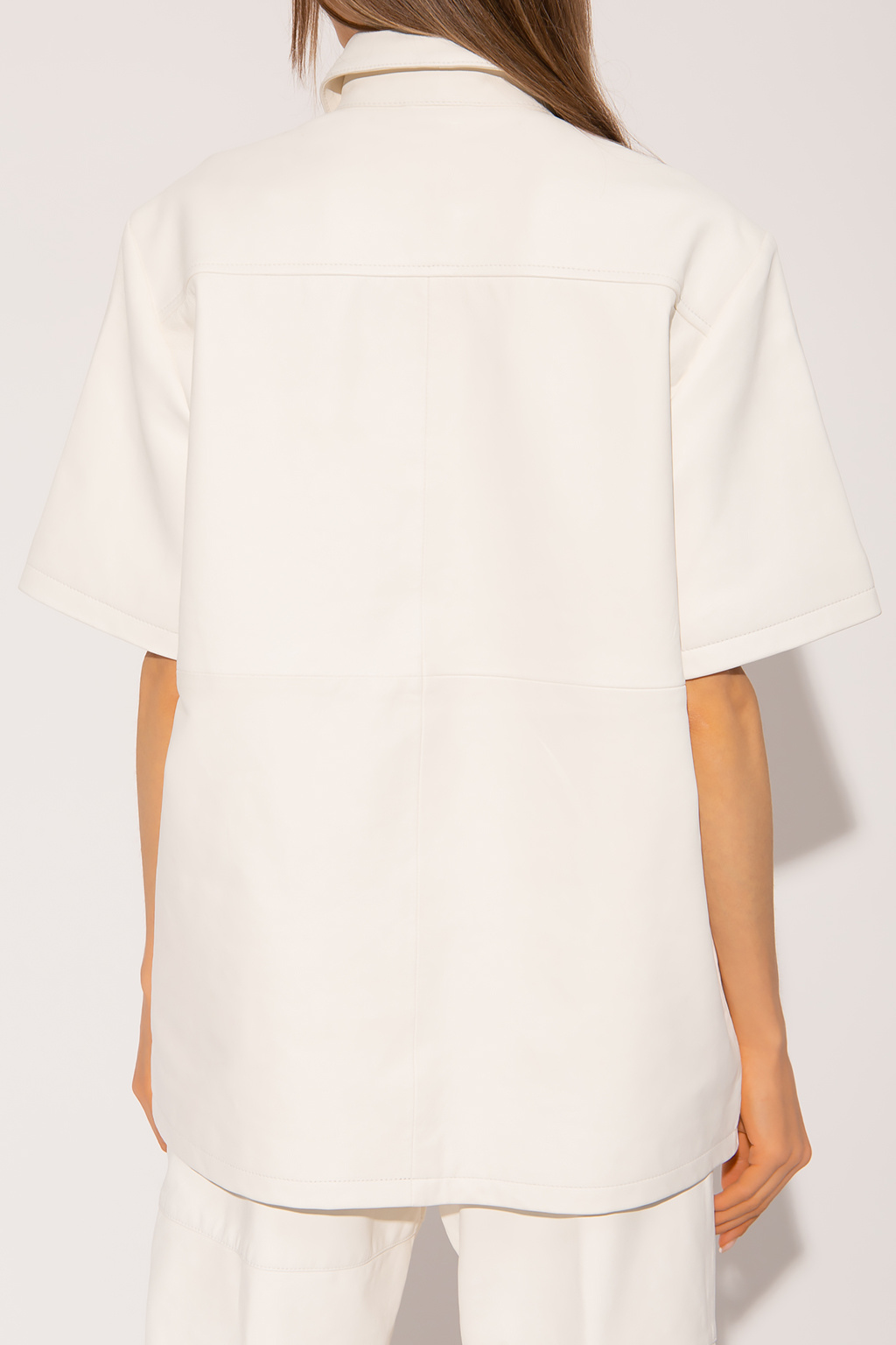 Birgitte Herskind ‘Kaleed’ short-sleeved leather shirt