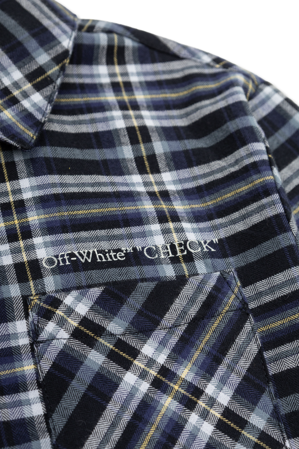 Off-White Kids Check patterned shirt