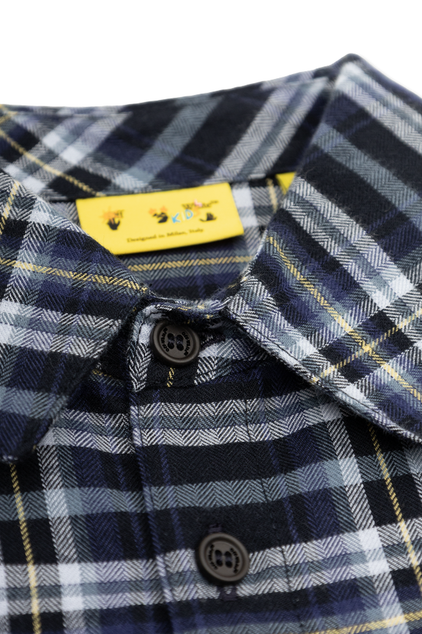 Off-White Kids Check patterned shirt