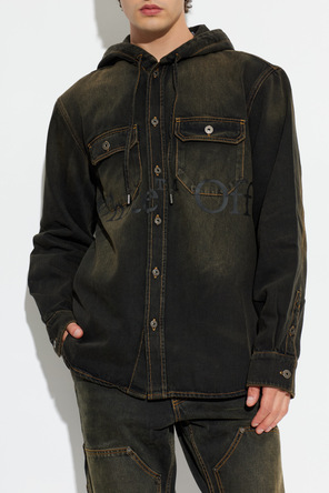 Off-White Denim shirt with hood