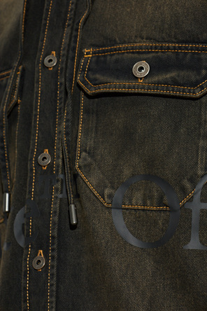 Off-White Denim shirt with hood