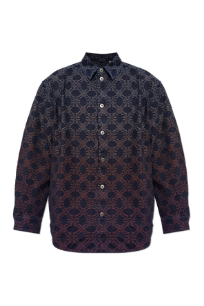 Denim shirt with monogram