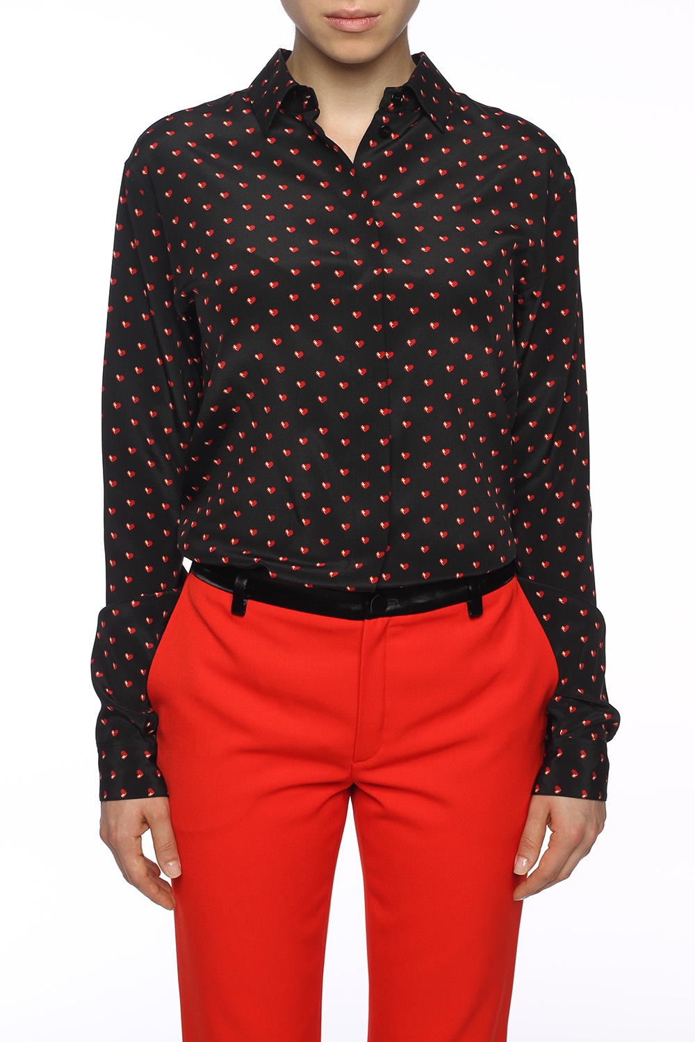 saint laurent heart shirt