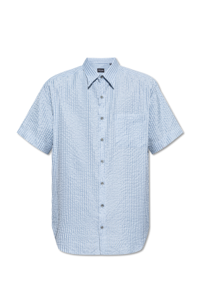 Emporio Armani logo-print mesh T-shirt