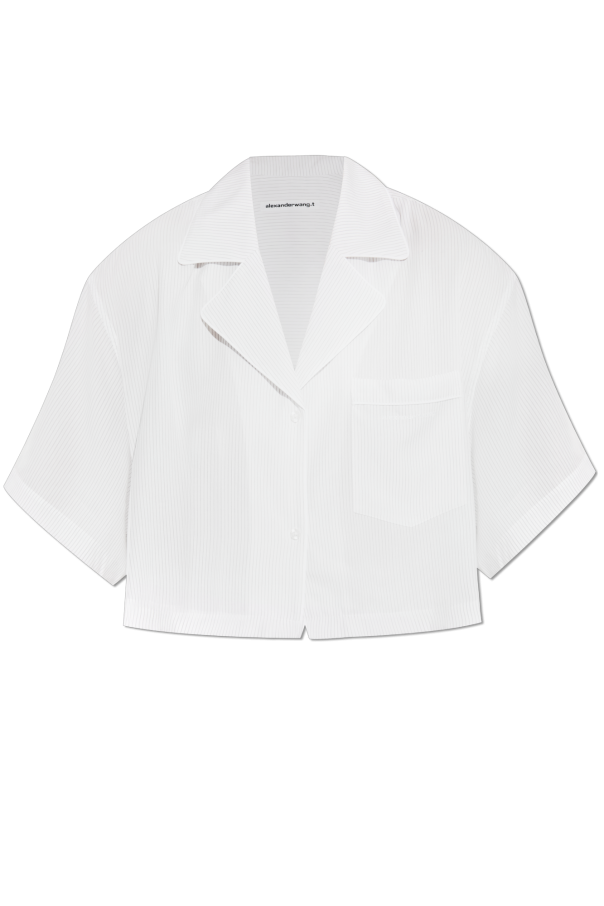 Loose-fit shirt with striped pattern od T by Alexander Wang