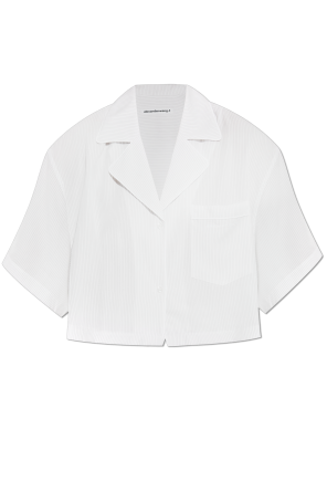 Loose-fit shirt with striped pattern