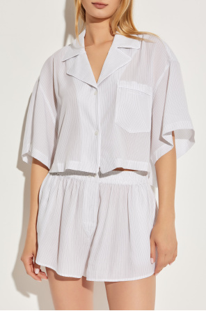 T by Alexander Wang Camisa de corte holgado con estampado de rayas