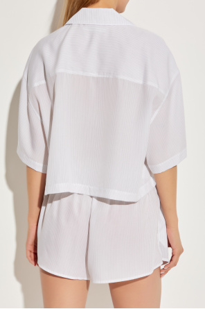 T by Alexander Wang Camisa de corte holgado con estampado de rayas