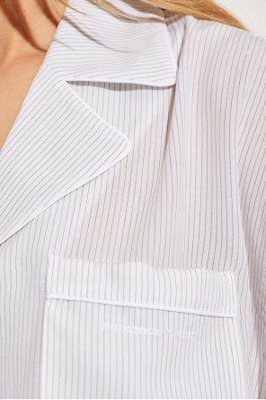 T by Alexander Wang Camisa de corte holgado con estampado de rayas