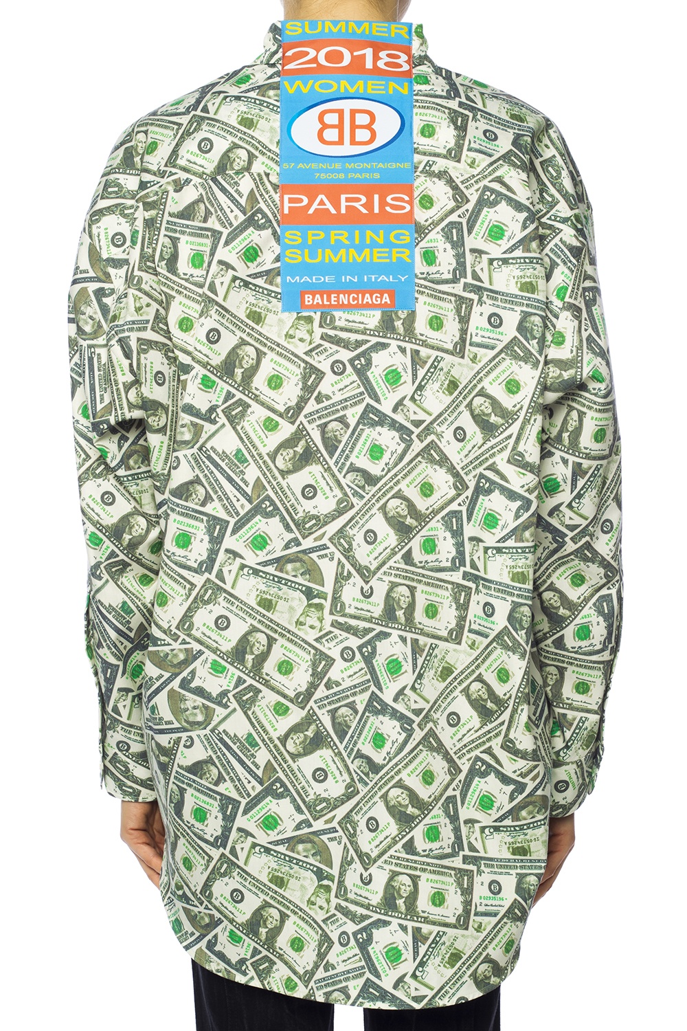 balenciaga money shirt