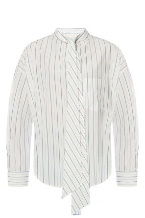 Asymmetrical shirt with logo od Balenciaga