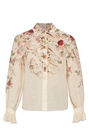 Shirt with floral motif
