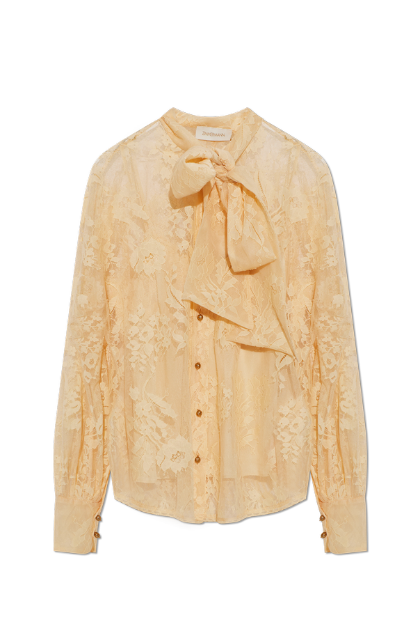 Lace top with bow od Zimmermann
