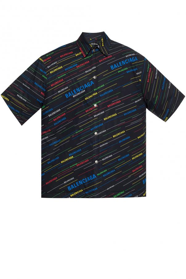 balenciaga padded short sleeve shirt