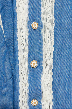 Zimmermann Denim shirt with lace trim