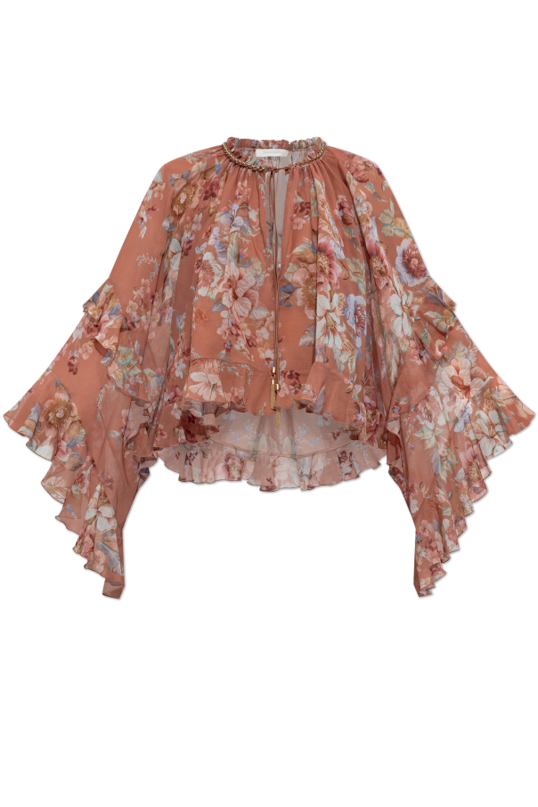Top with a floral motif od Zimmermann