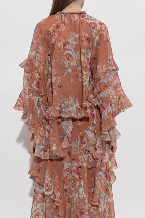 Zimmermann Top with a floral motif