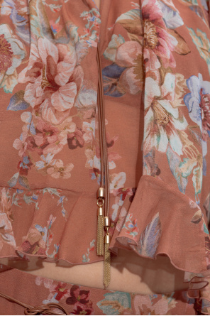 Zimmermann Top with a floral motif