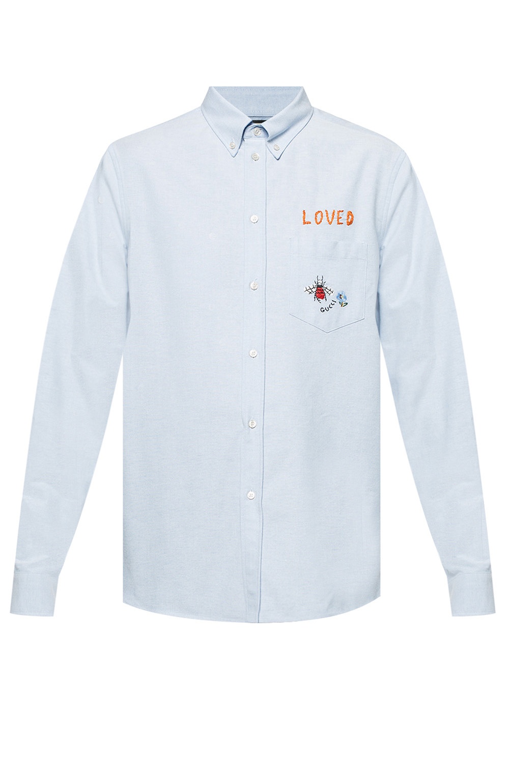 gucci embroidered shirt