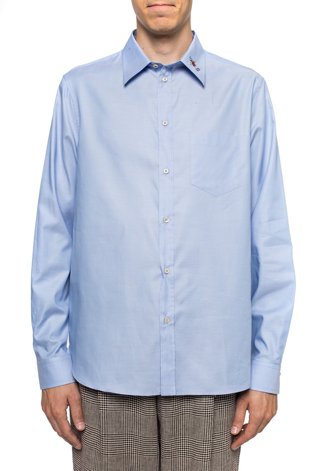 gucci embroidered shirt