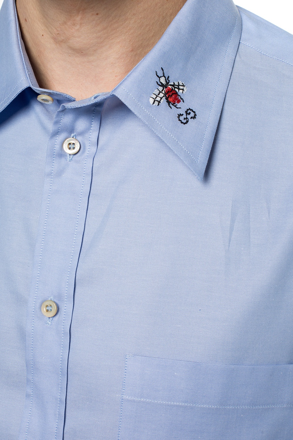 gucci embroidered shirt