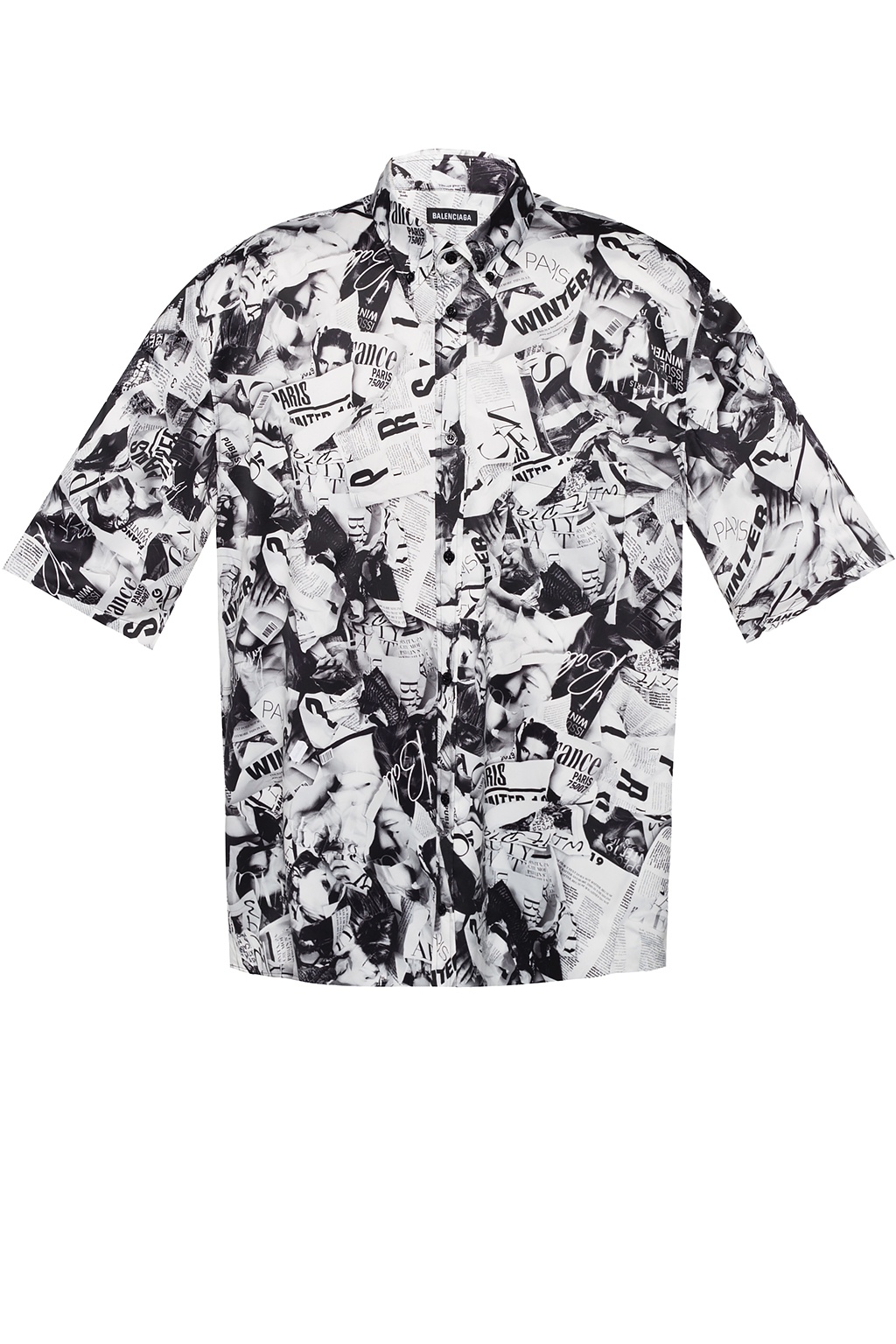 balenciaga printed shirt