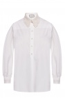 Gucci Lace trim shirt with logo