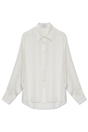 Silk shirt with a loose fit