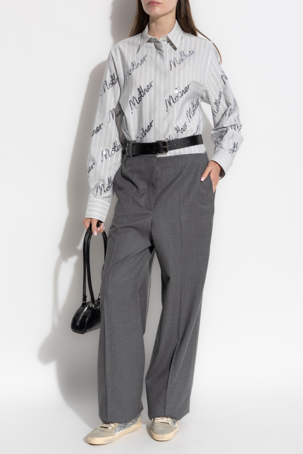 Stella McCartney Camisa con lentejuelas brillantes