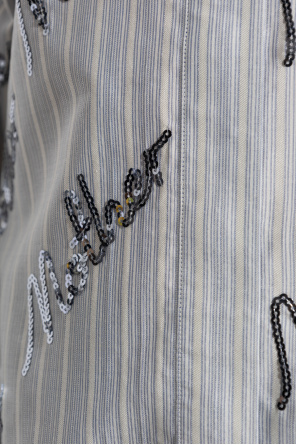 Stella McCartney Camisa con lentejuelas brillantes